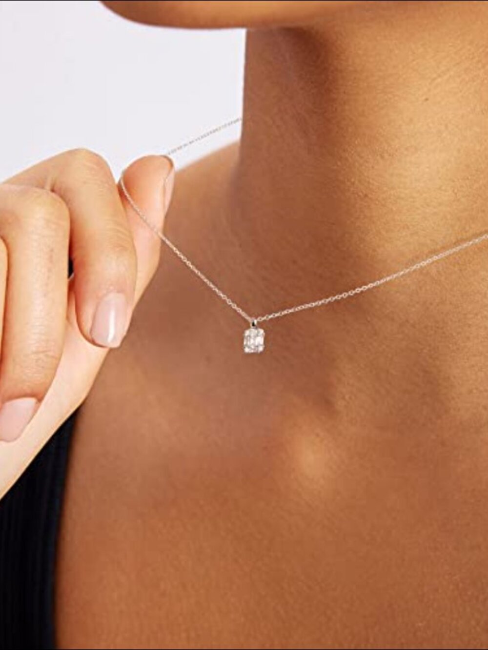 14k Gold Plated Dainty Pendant Necklace Choker - Picture 3 of 7